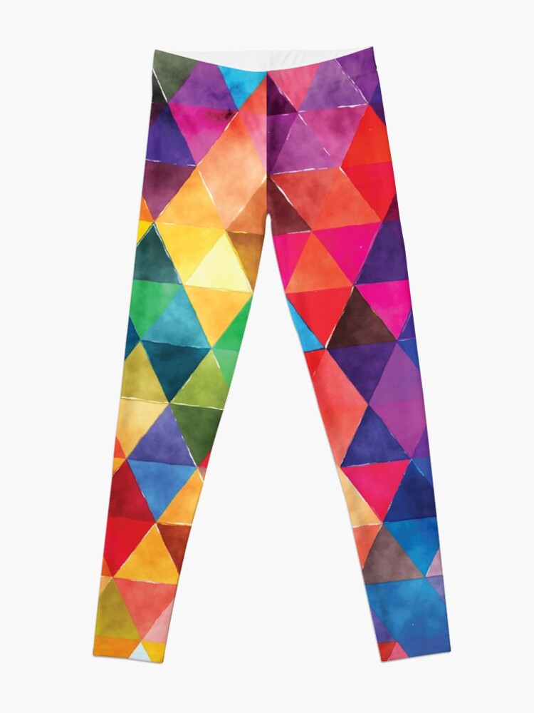 Color me happy - Pixelated Pattern in bright colors Leggings by  Roots&Branches | Society6