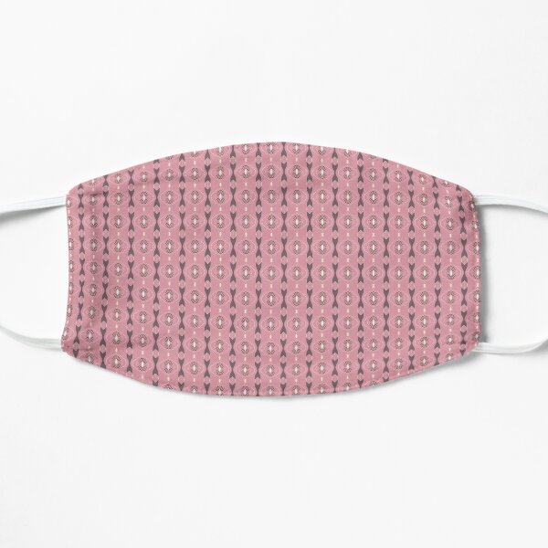 Fading Red Mini Check Stitched Pattern Mask