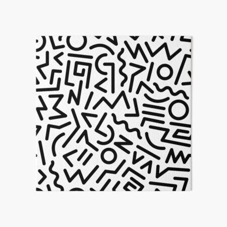 Artikel-Vorschau von Memphis Muster Schwarzweiss, designt und verkauft von junkydotcom.