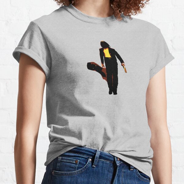 El Mariachi Guitarist With Acoustic Guitar Case Unique Design, Mexico, Mexican Gun Man Classic T-Shirt