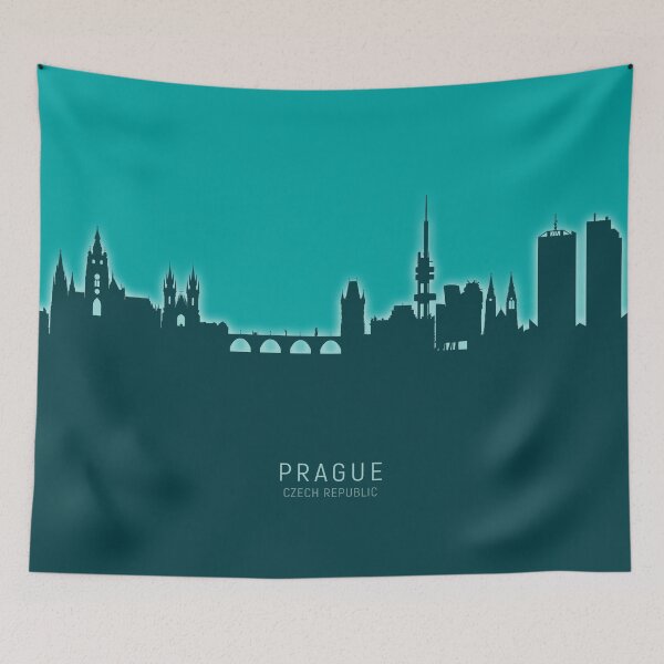 Item preview, Prague (Praha) Czech Republic Skyline designed and sold by ArtPrints.