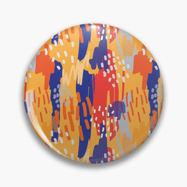 Item preview, Abstract Colorful Paintbrush Drawing Design on Orange designed and sold by RPuniquedesigns.