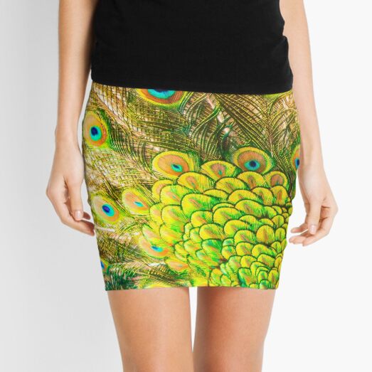 Peacock eyes Mini Skirt