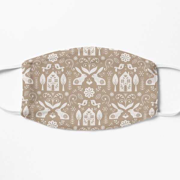 Scandinavian folk (beige) Mask