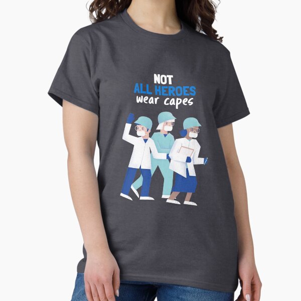 Item preview, Not All Heroes Wear Capes, Coronavirus designed and sold by Little Designs.