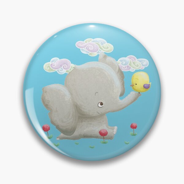 Item preview, Baby Elephant and Yellow Bird designed and sold by Khotekmei.