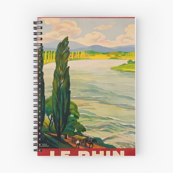 Item preview, Le Rhin vintage travel poster designed and sold by stickart-marek.