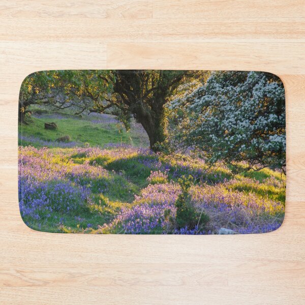 Item preview, Sunset in bluebell wood, springtime. designed and sold by sandyprints.