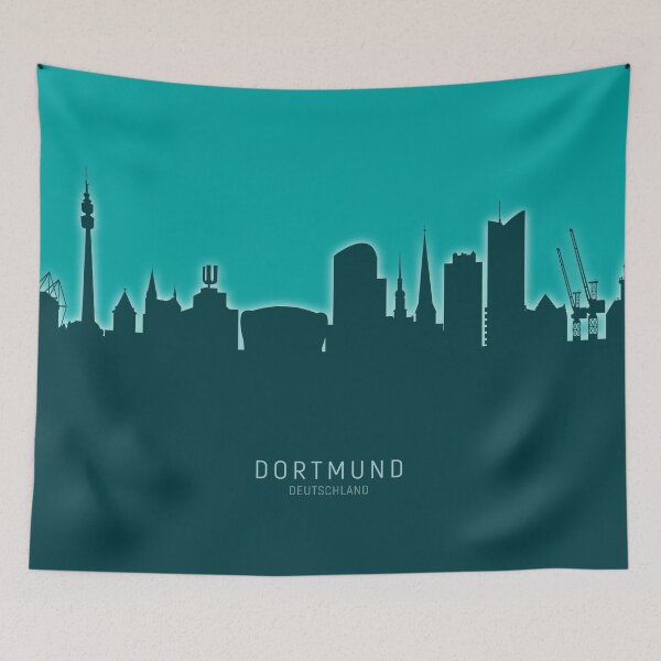 Item preview, Dortmund Germany Skyline designed and sold by ArtPrints.