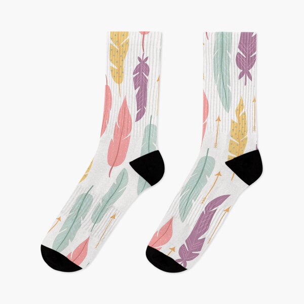 Item preview, Colorful feathers pattern designed and sold by TastefulDesigns.