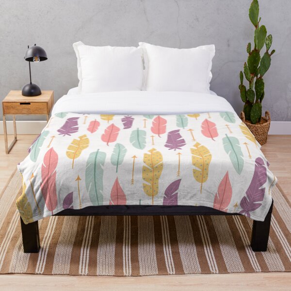 Item preview, Colorful feathers pattern designed and sold by TastefulDesigns.