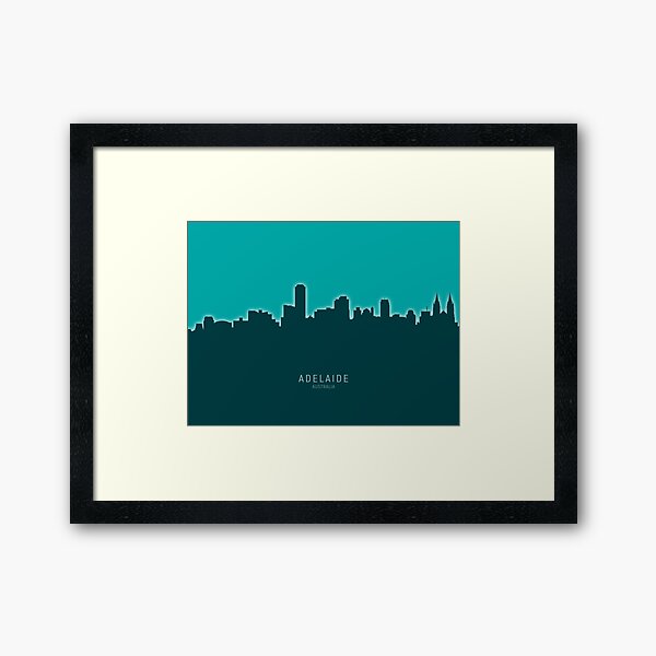 Item preview, Adelaide Australia Skyline designed and sold by ArtPrints.