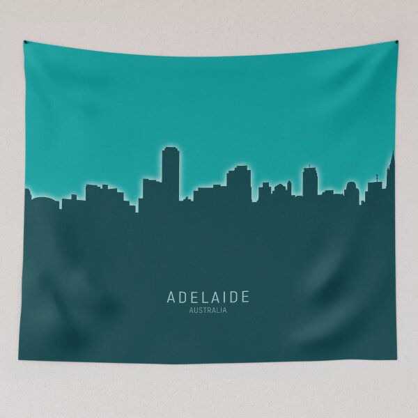 Item preview, Adelaide Australia Skyline designed and sold by ArtPrints.