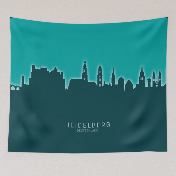Item preview, Heidelberg Germany Skyline designed and sold by ArtPrints.