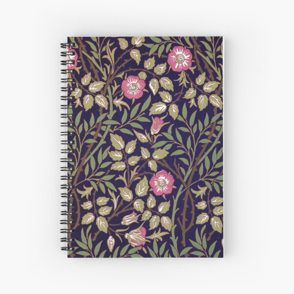 William Morris Sweet Briar Spiral Notebook