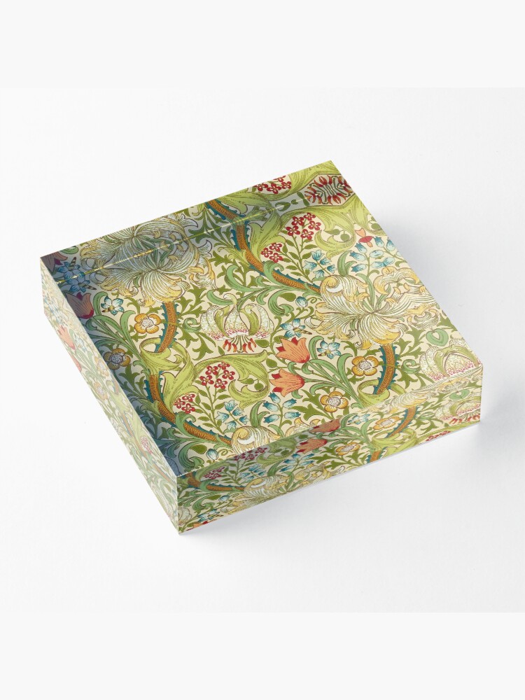 Alternate view of William Morris Golden Lily Acrylic Block