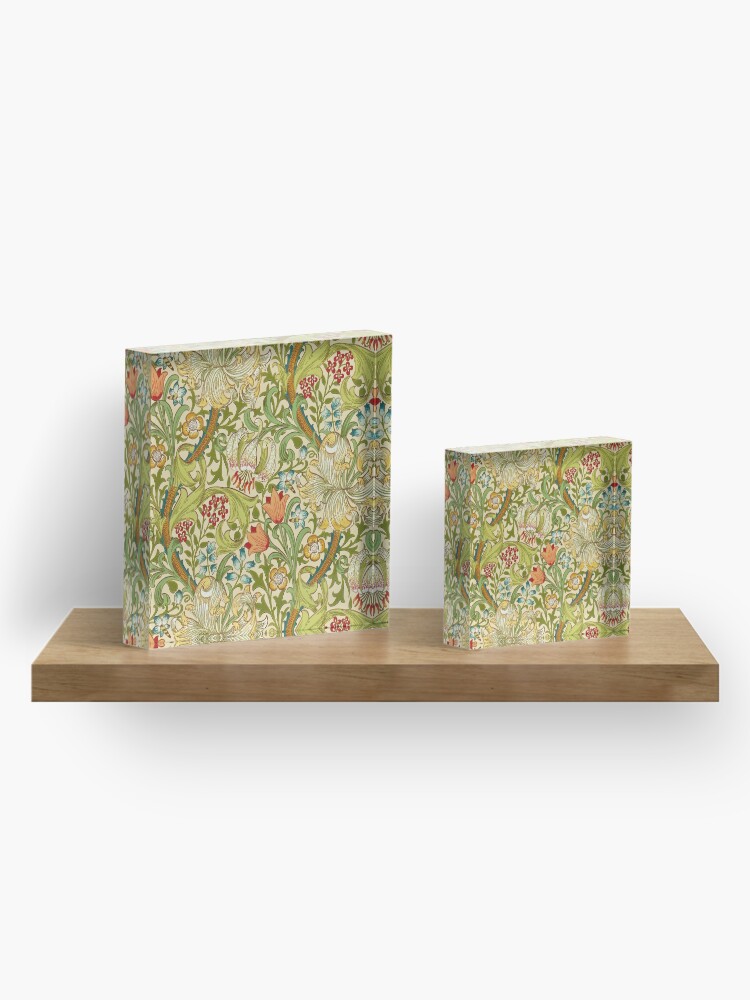 Alternate view of William Morris Golden Lily Acrylic Block