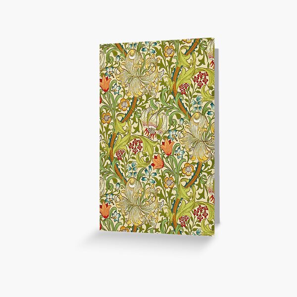 William Morris Golden Lily Greeting Card