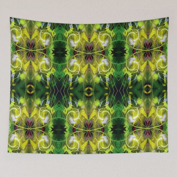 Item preview, Green and yellow abstracto,colorful abstraction, psychedelic Arte Abstracto, abstract art design designed and sold by Adri Barnard.