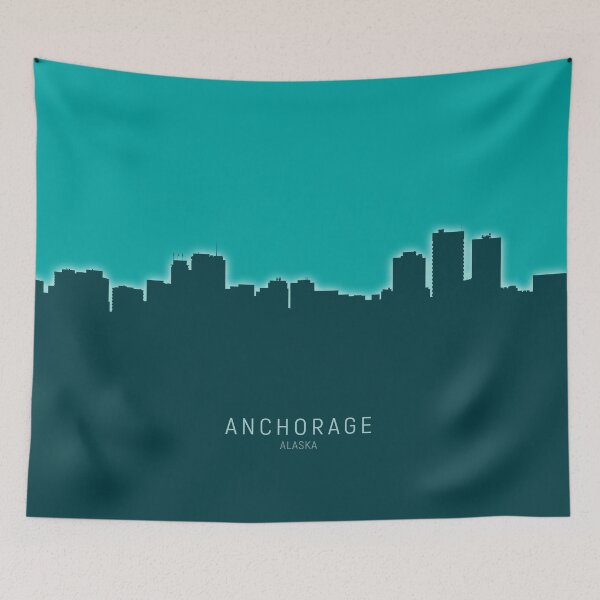 Item preview, Anchorage Alaska Skyline designed and sold by ArtPrints.