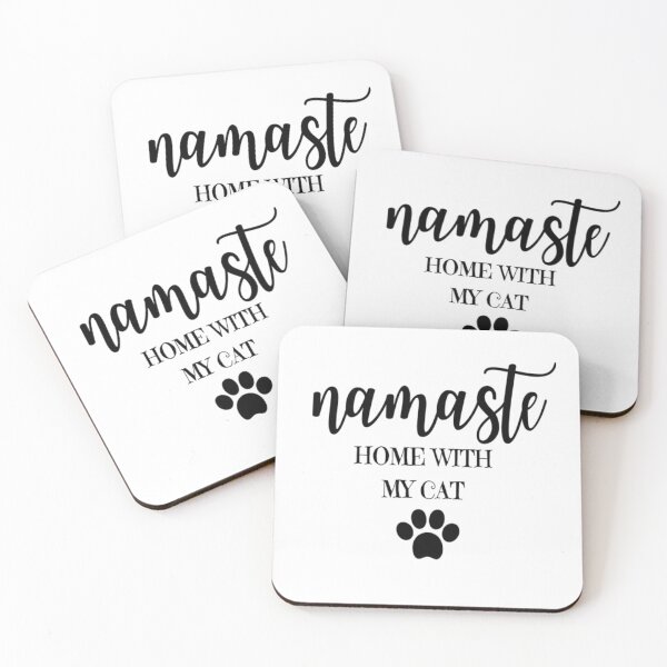 Item preview, Namaste Home With My Cat designed and sold by CatMonkStudios.