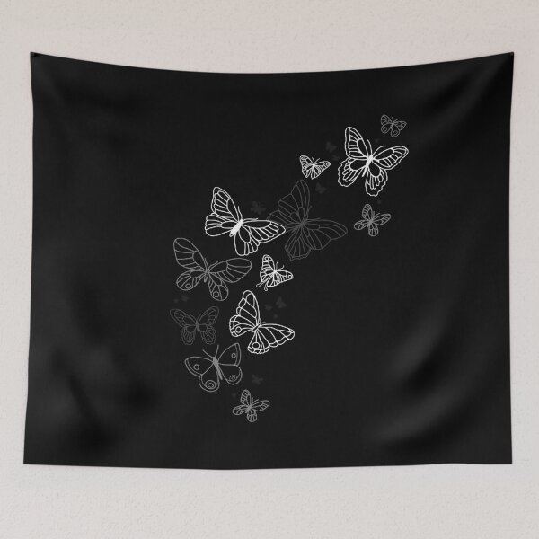 Item preview, Butterflies - black and white designed and sold by HighFives555.