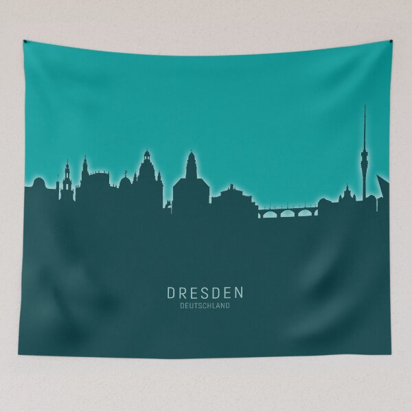 Item preview, Dresden Germany Skyline designed and sold by ArtPrints.