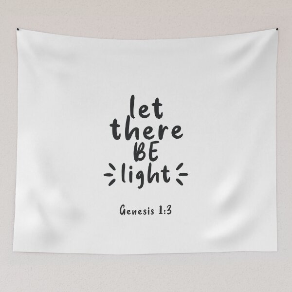 Item preview, Let there be light - Genesis Bible verse designed and sold by caddystar.