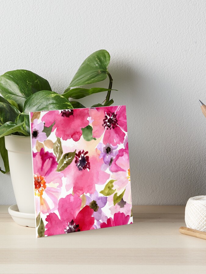 DIY: Watercolor Flower-Bouquet Wraps