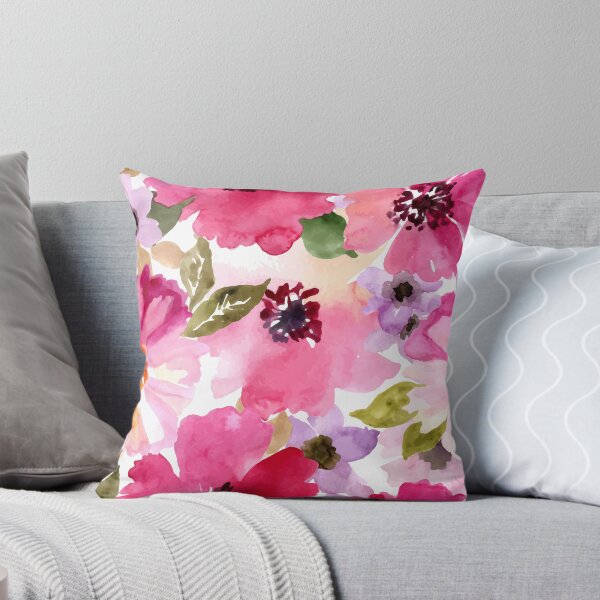 Item preview, Aquarelle Fleurs Rose Fuchsia designed and sold by junkydotcom.