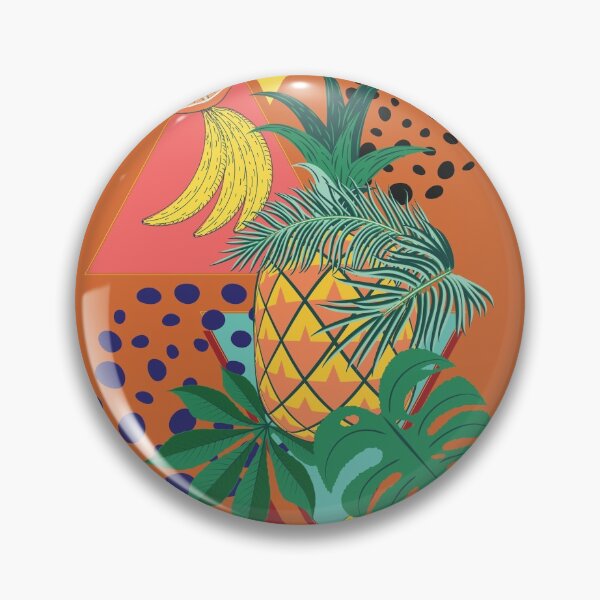 Item preview, Abstract pineapple with exotic leaves designed and sold by AnnArtshock.