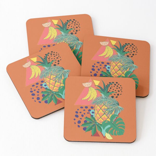 Item preview, Abstract pineapple with exotic leaves designed and sold by AnnArtshock.