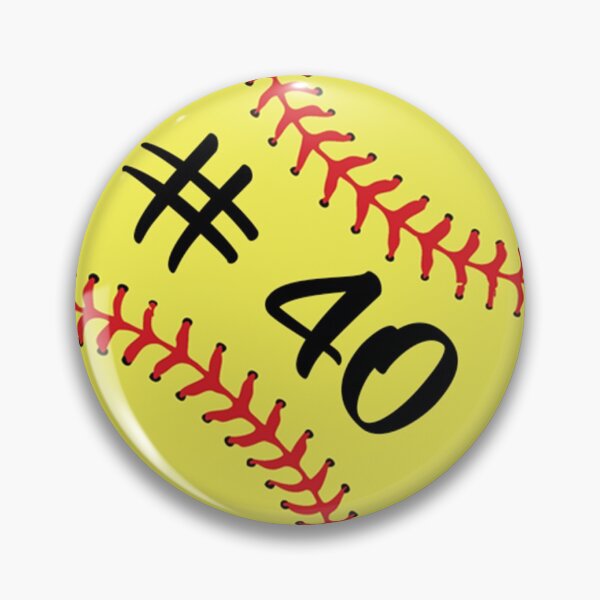 Item preview, Softball Player Jersey No 40 Back Number #40 Ball Sport Sticker Gift designed and sold by theshirtinator.