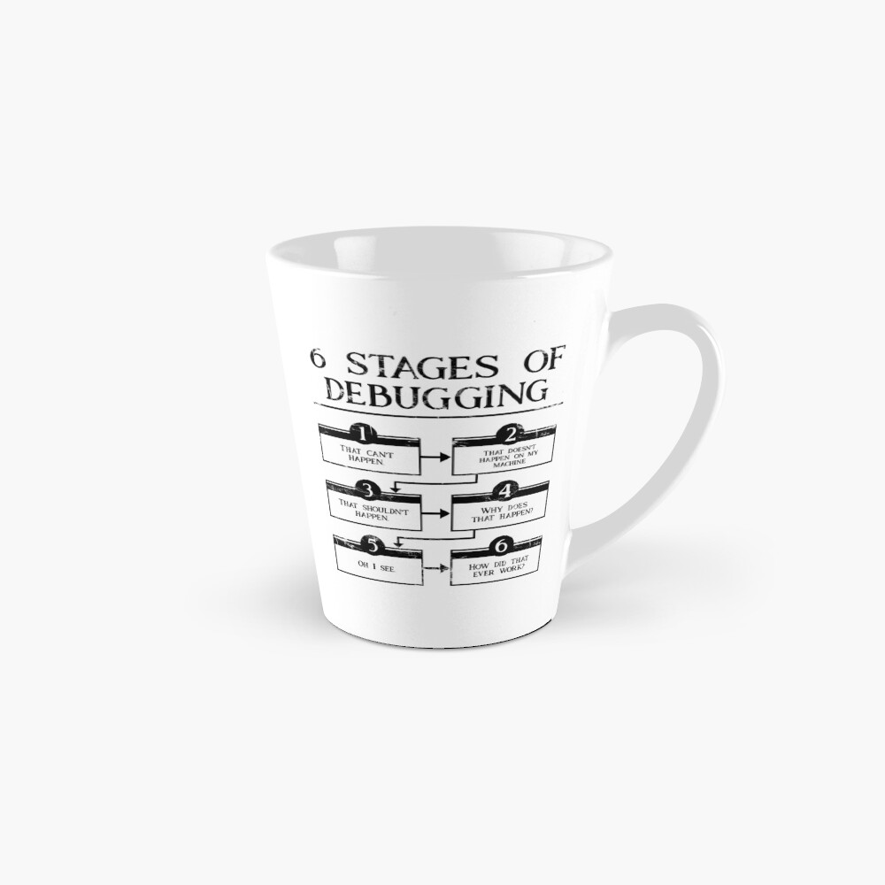 6 Stages Of Debugging Coffee Mug