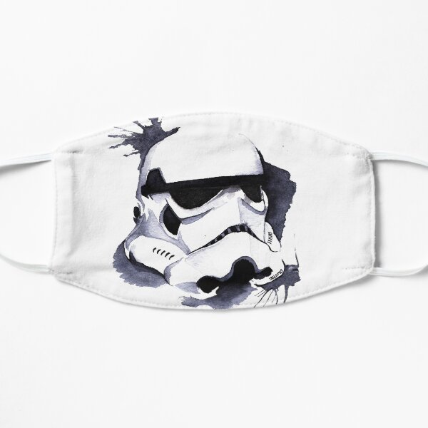 Trooper Space Wars Watercolor Flat Mask