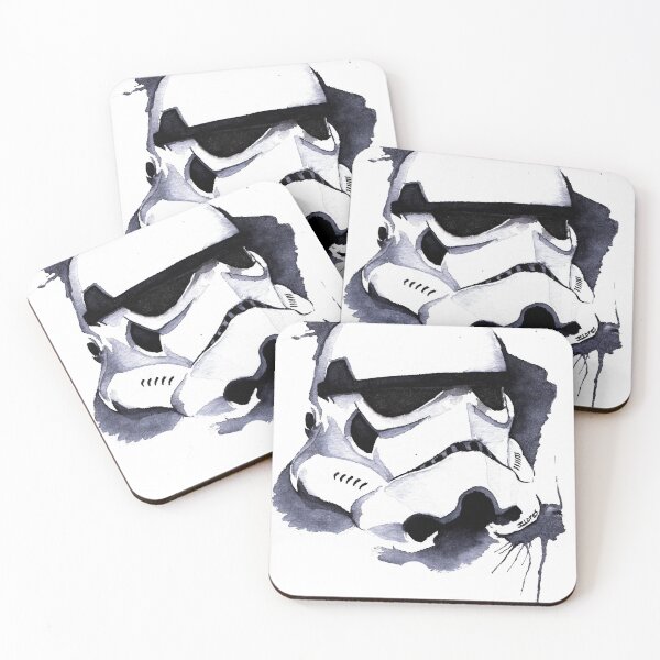 Trooper Space Wars Watercolor Coasters (Set of 4)