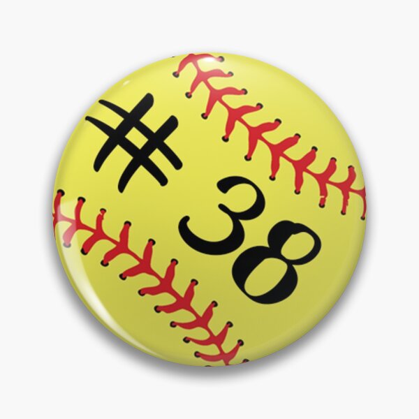 Item preview, Softball Player Jersey No 38 Back Number #38 Ball Sport Sticker Gift designed and sold by theshirtinator.