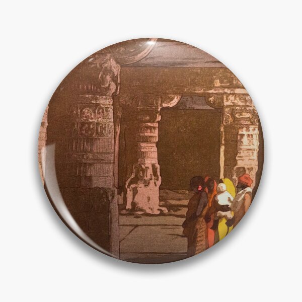 Item preview, Cave Temple in Ellora by Yoshida Hiroshi designed and sold by ArtExpression.
