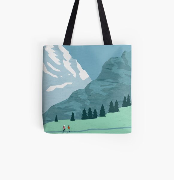 Allgäu Travel Poster Allover-Print Tote Bag