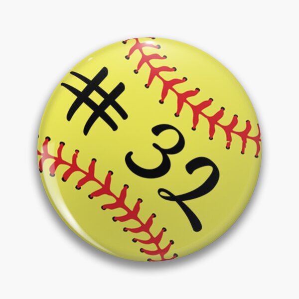 Item preview, Softball Player Jersey No 32 Back Number #32 Ball Sport Sticker Gift designed and sold by theshirtinator.