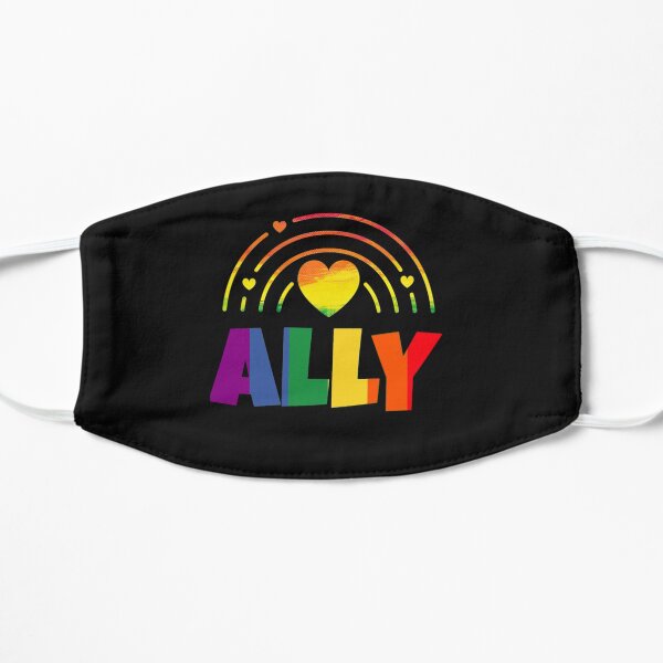 LGBT+ Ally Flat Mask