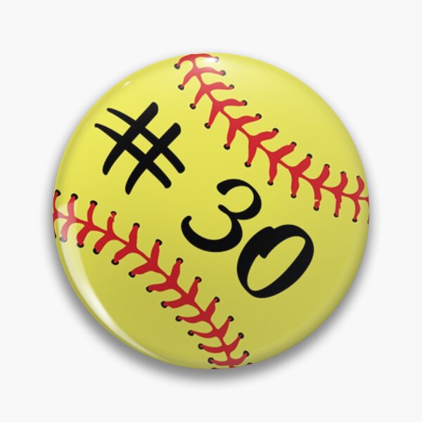 Item preview, Softball Player Jersey No 30 Back Number #30 Ball Sport Sticker Gift designed and sold by theshirtinator.