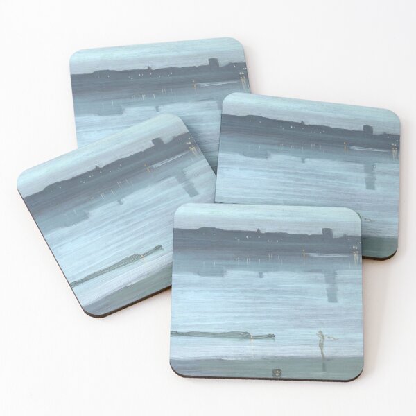 Item preview, Nocturne - Blue and Silver - Chelsea by James McNeill Whistler designed and sold by ArtExpression.