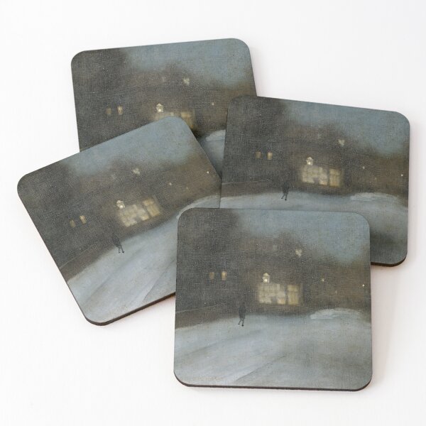 Item preview, Nocturne in Grey and Gold - Chelsea Snow by James McNeill Whistler designed and sold by ArtExpression.