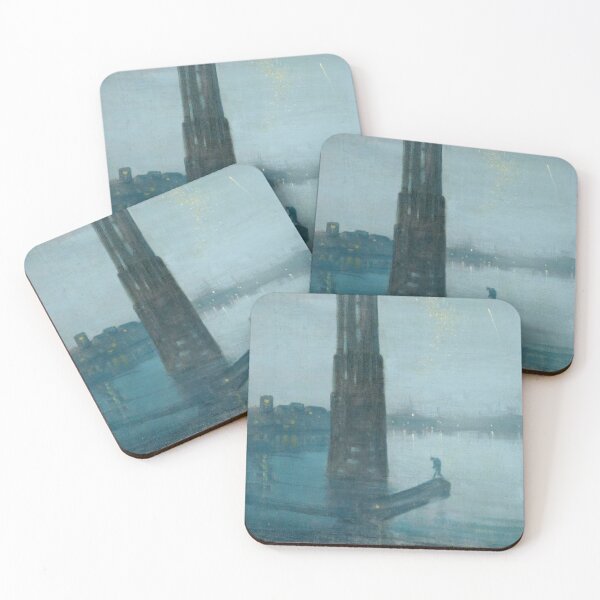Item preview, Nocturne - Blue and Gold - Old Battersea Bridge by James McNeill Whistler designed and sold by ArtExpression.