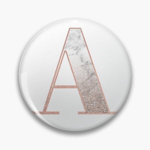 Item preview, Monogram rose gold glitter marble A designed and sold by marbleco.