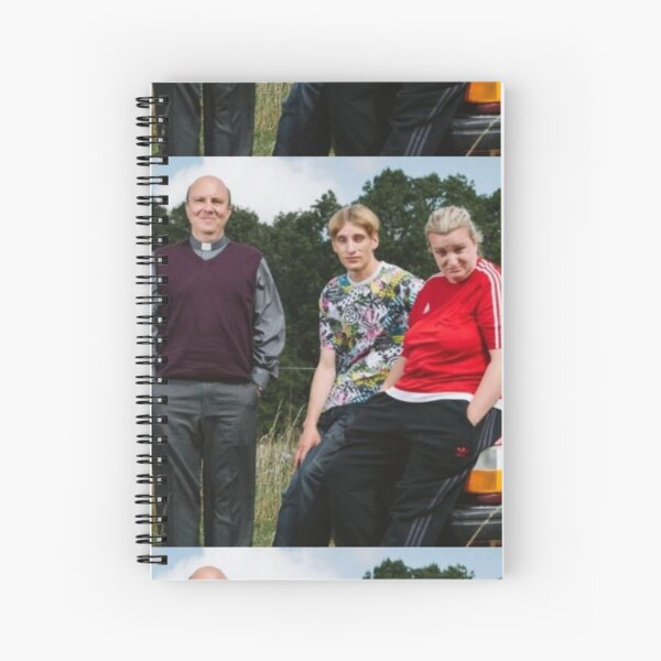 the vicar, kerry and kurtan Spiral Notebook