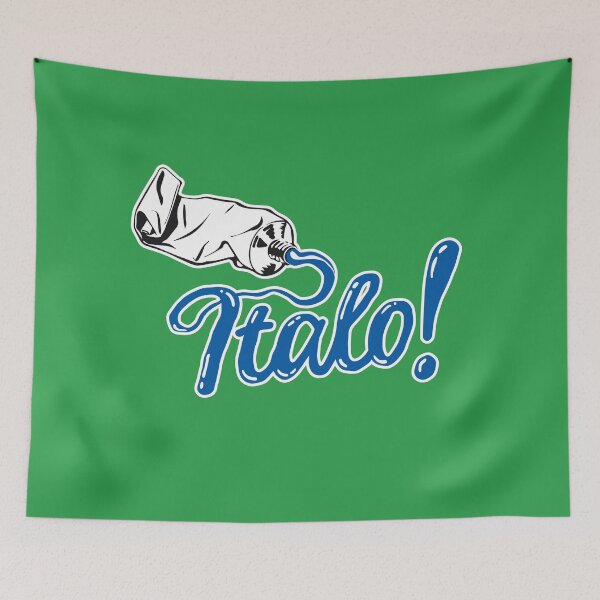 Item preview, Italo! (blue text) designed and sold by futurytmi.