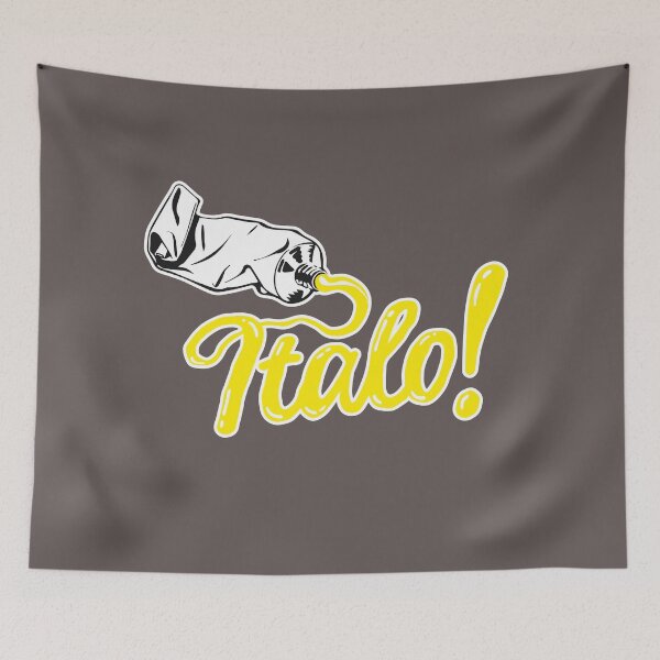 Item preview, Italo! (yellow text) designed and sold by futurytmi.