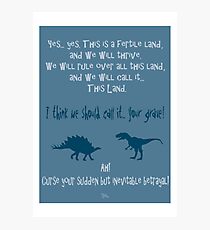 curse your sudden but inevitable betrayal, firefly, blue Photographic Print